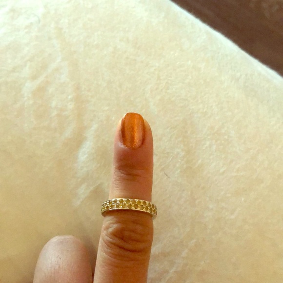 Yellow diamond gold ring